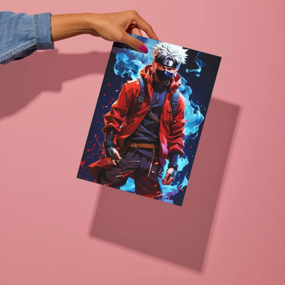 kakashi hatake metal poster preview
