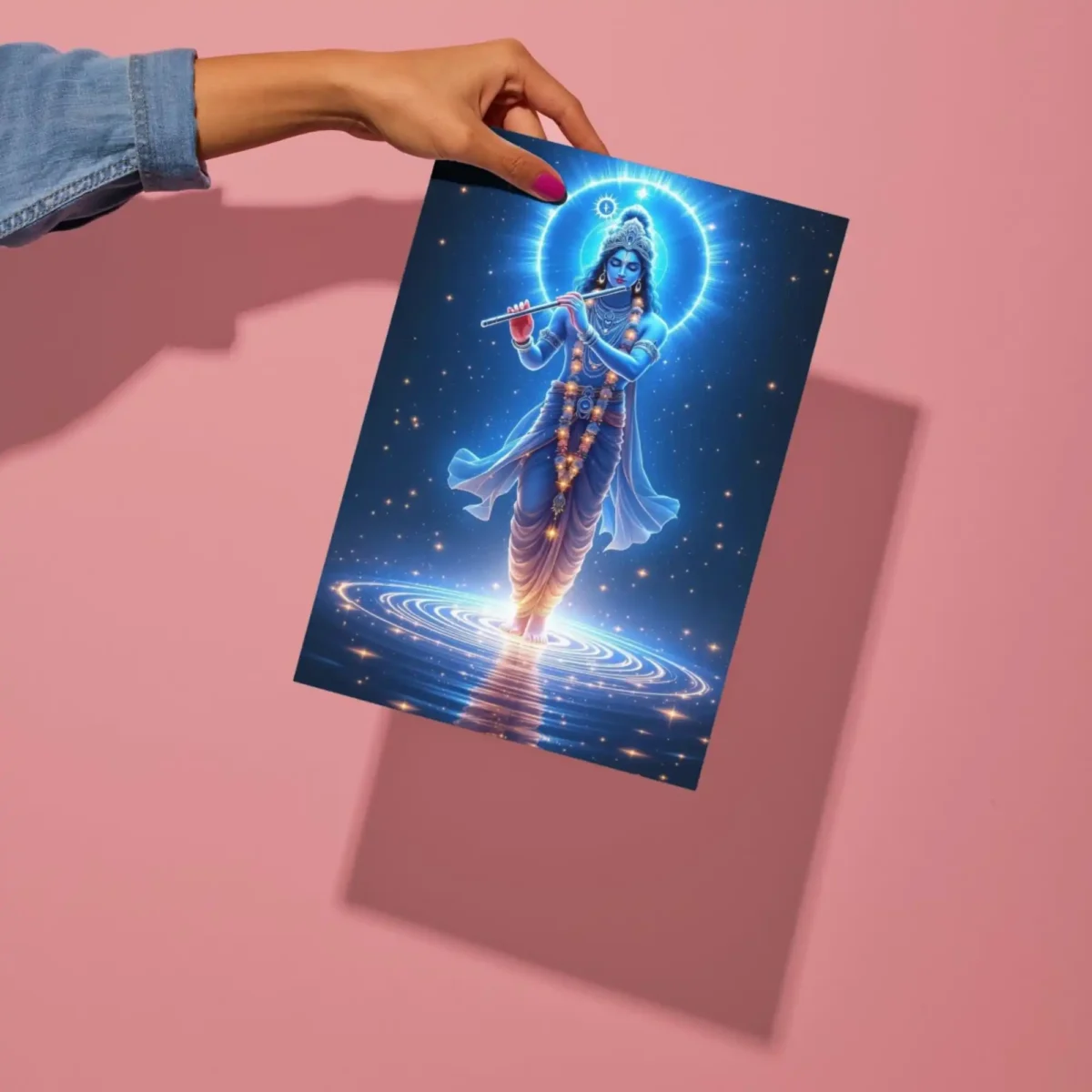 kanha ji metal poster preview