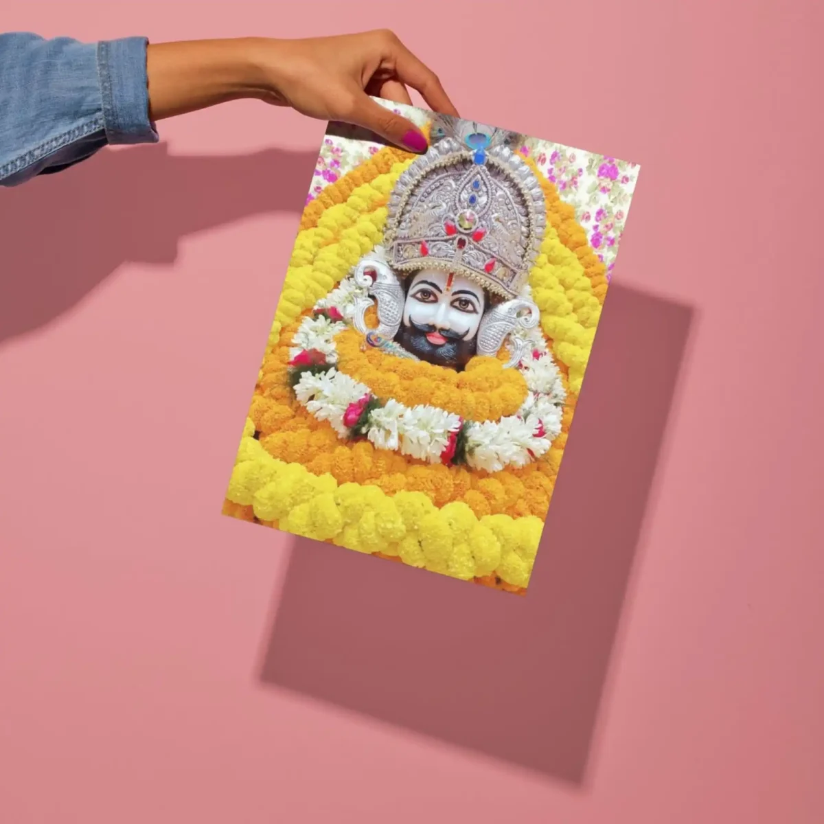 khatu shyam maharaj metal poster preview