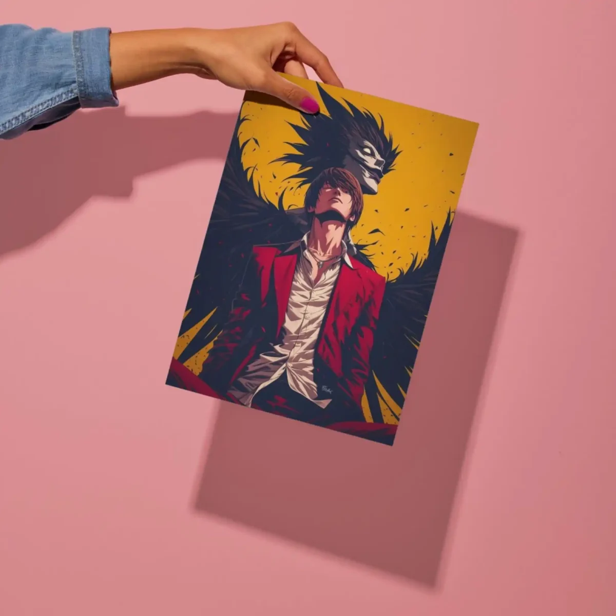 light yagami death note metal poster preview