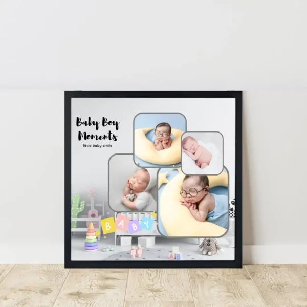 little dreamer baby frame on floor