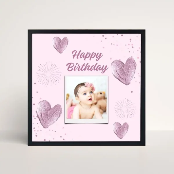 little princess turns one frame front view