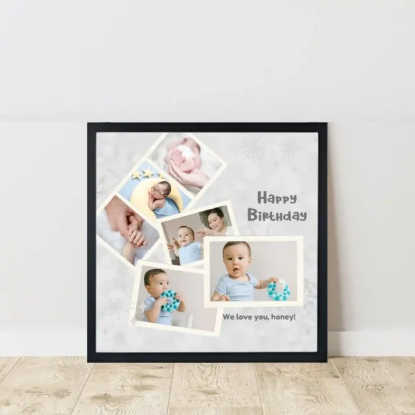 little stars first wishes frame on floor