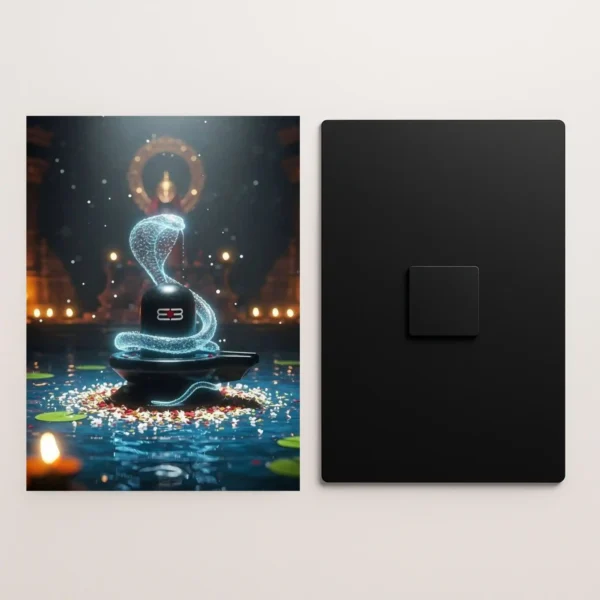 lord shiva metal poster front and back preview