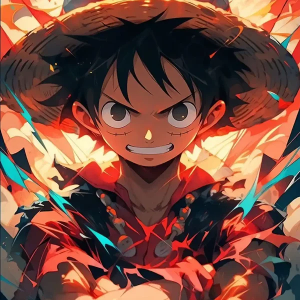 luffy unstoppable spirit metal poster