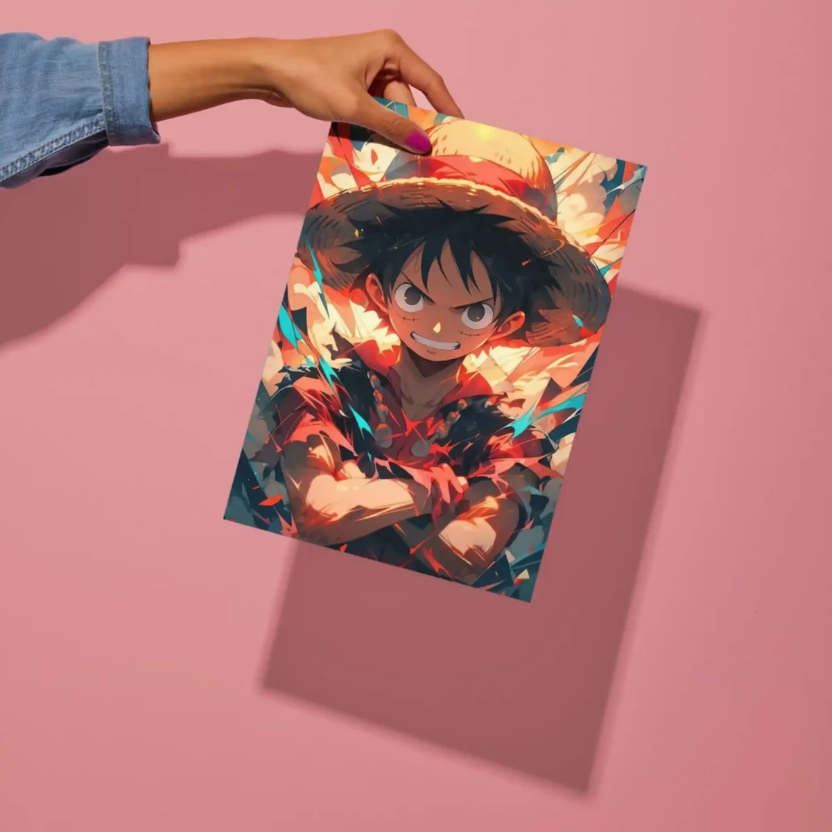 luffy unstoppable spirit metal poster preview