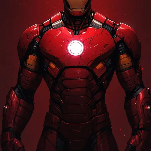 marvel iron man metal poster