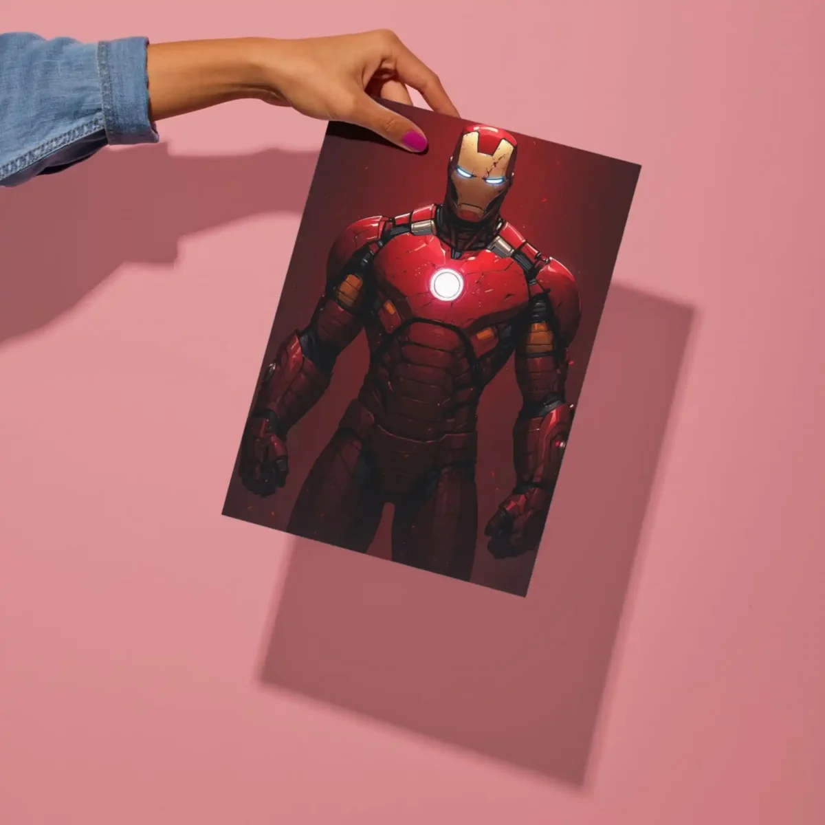 marvel iron man metal poster preview