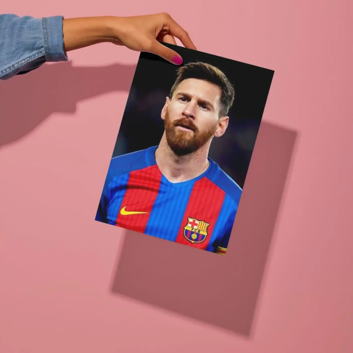 messi football legend metal poster preview
