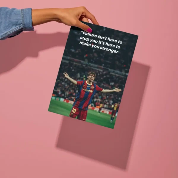 messi quote metal poster preview