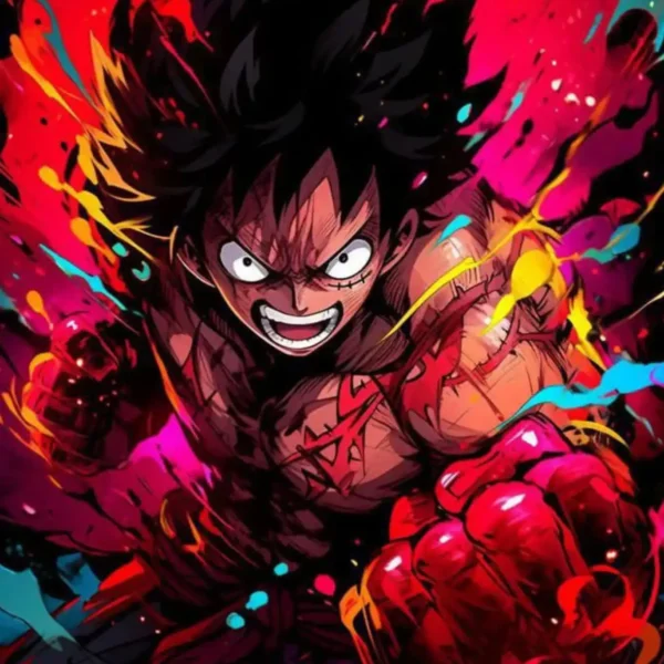 monkey d luffy gear 6 metal poster