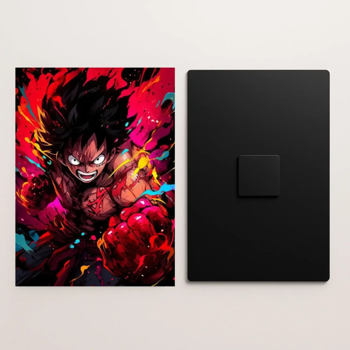 monkey d luffy gear 6 metal poster front and back preview