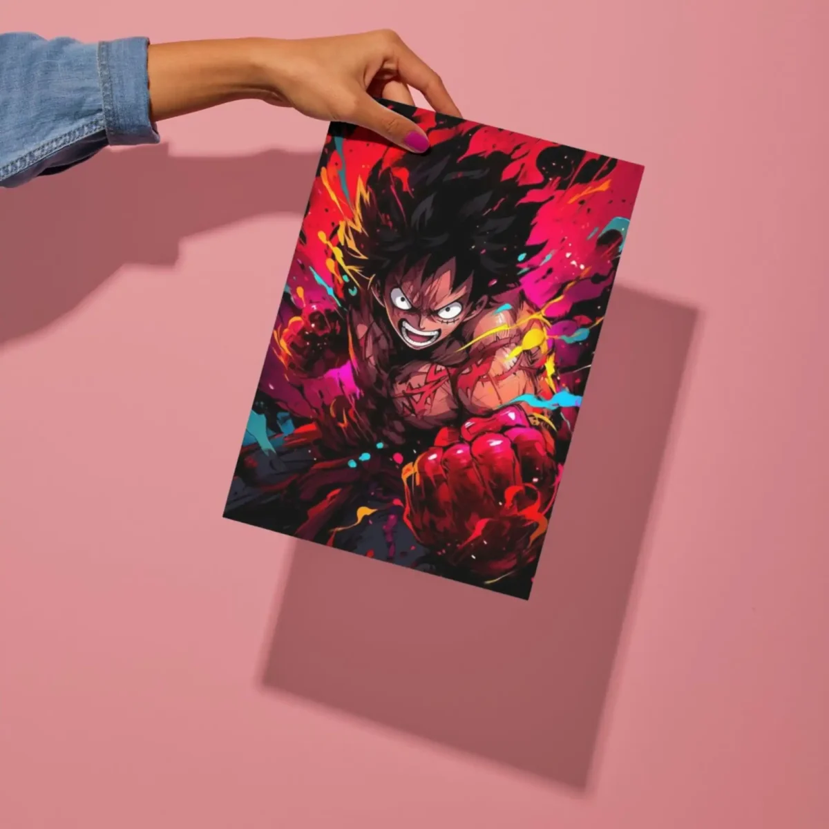 monkey d luffy gear 6 metal poster preview