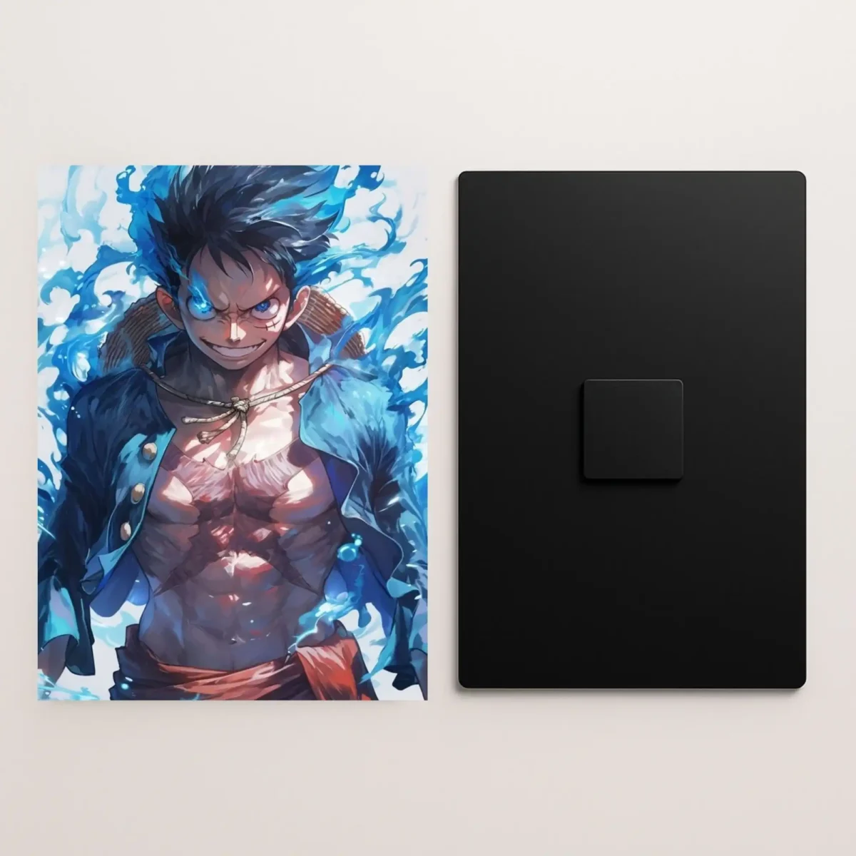 monkey d luffy metal poster front and back preview