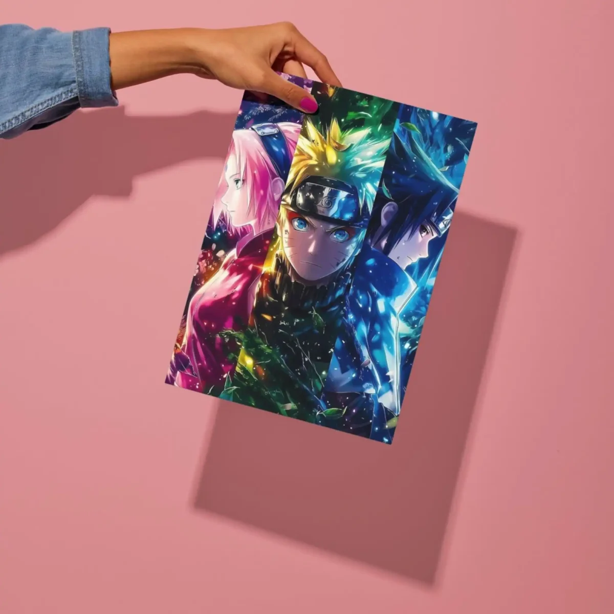 naruto uzumaki metal poster preview