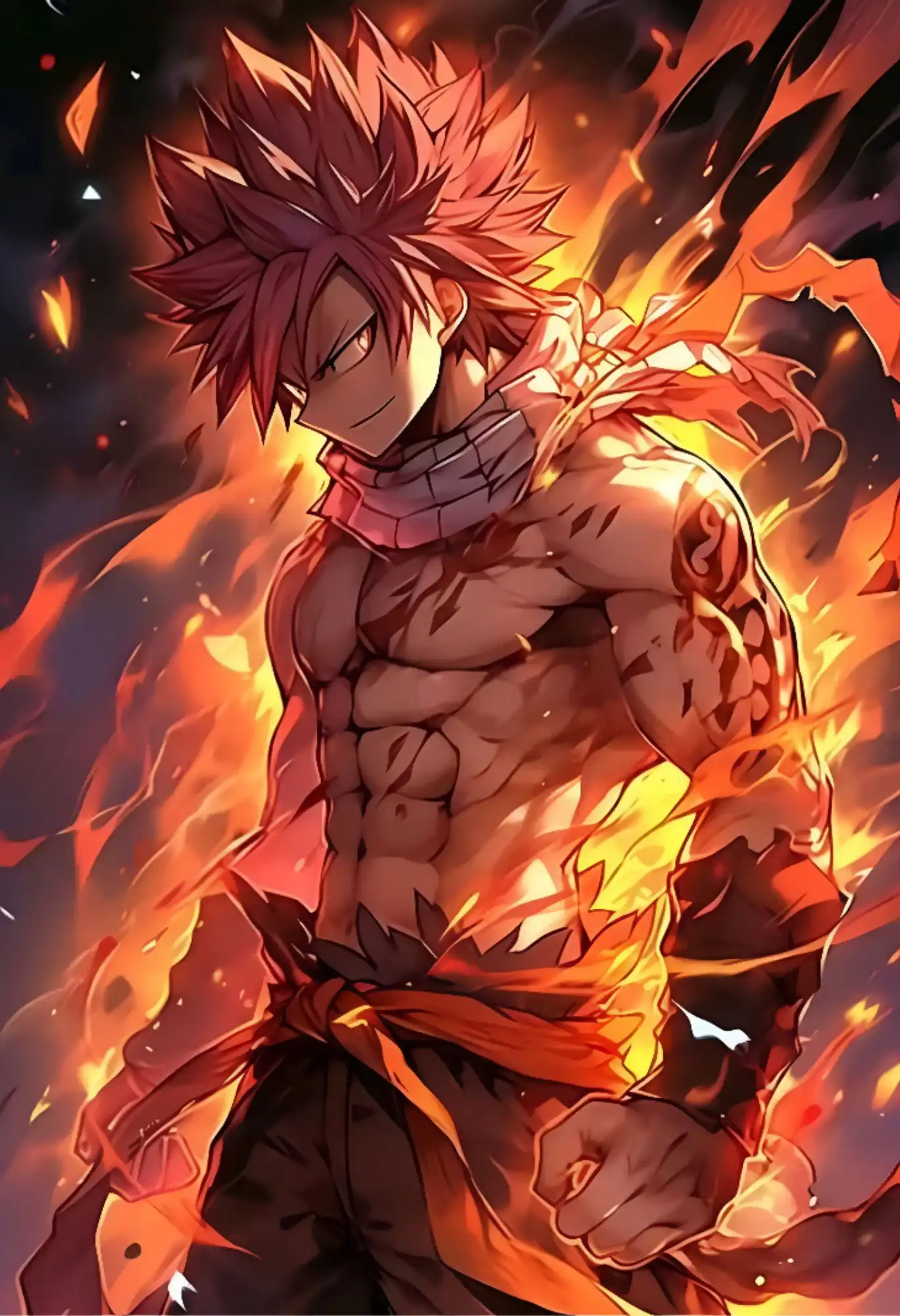 natsu dragneel metal poster