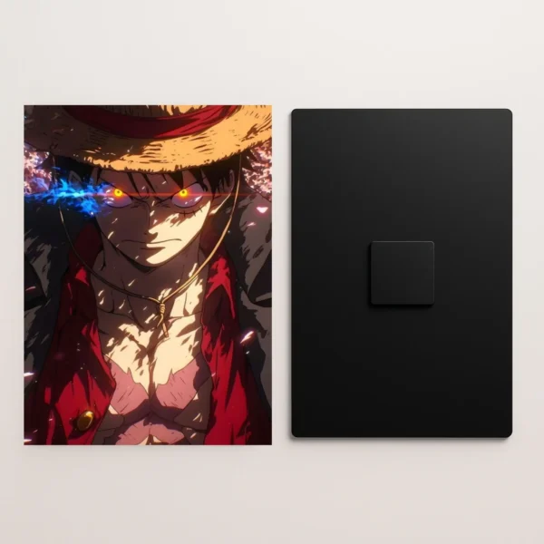 one piece monkey d luffy metal poster front and back preview