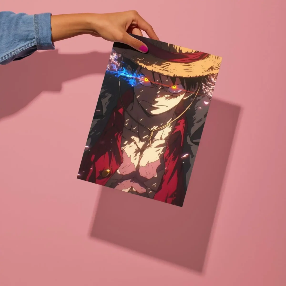 one piece monkey d luffy metal poster preview