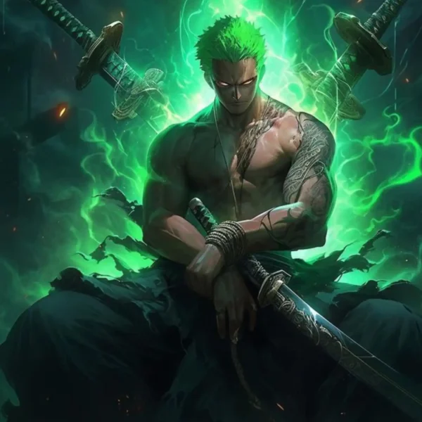 one piece roronoa zoro metal poster