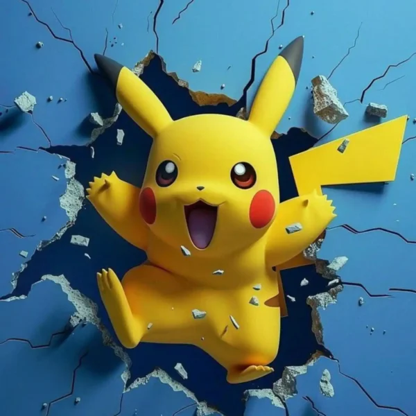 pikachu metal poster