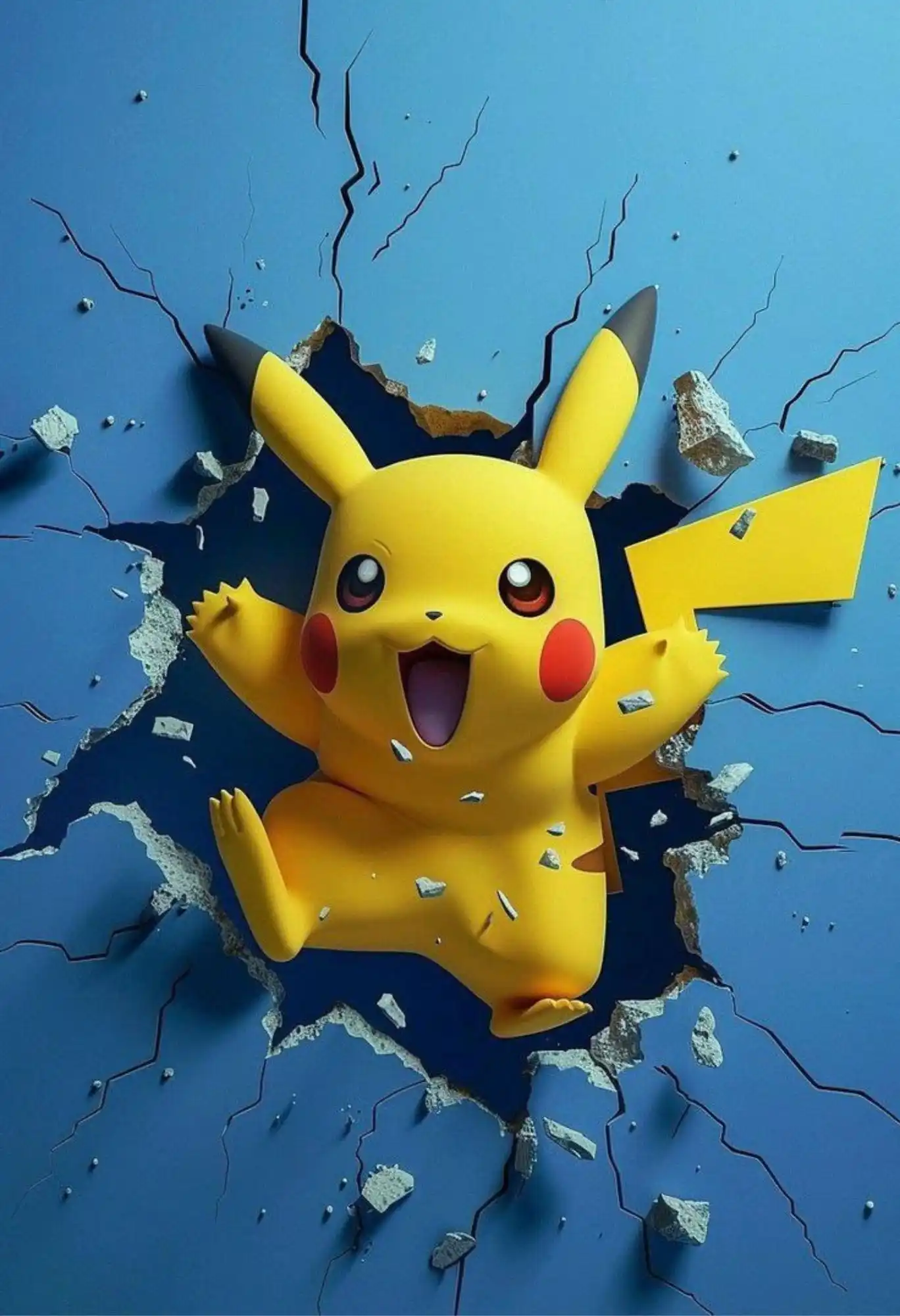 pikachu metal poster