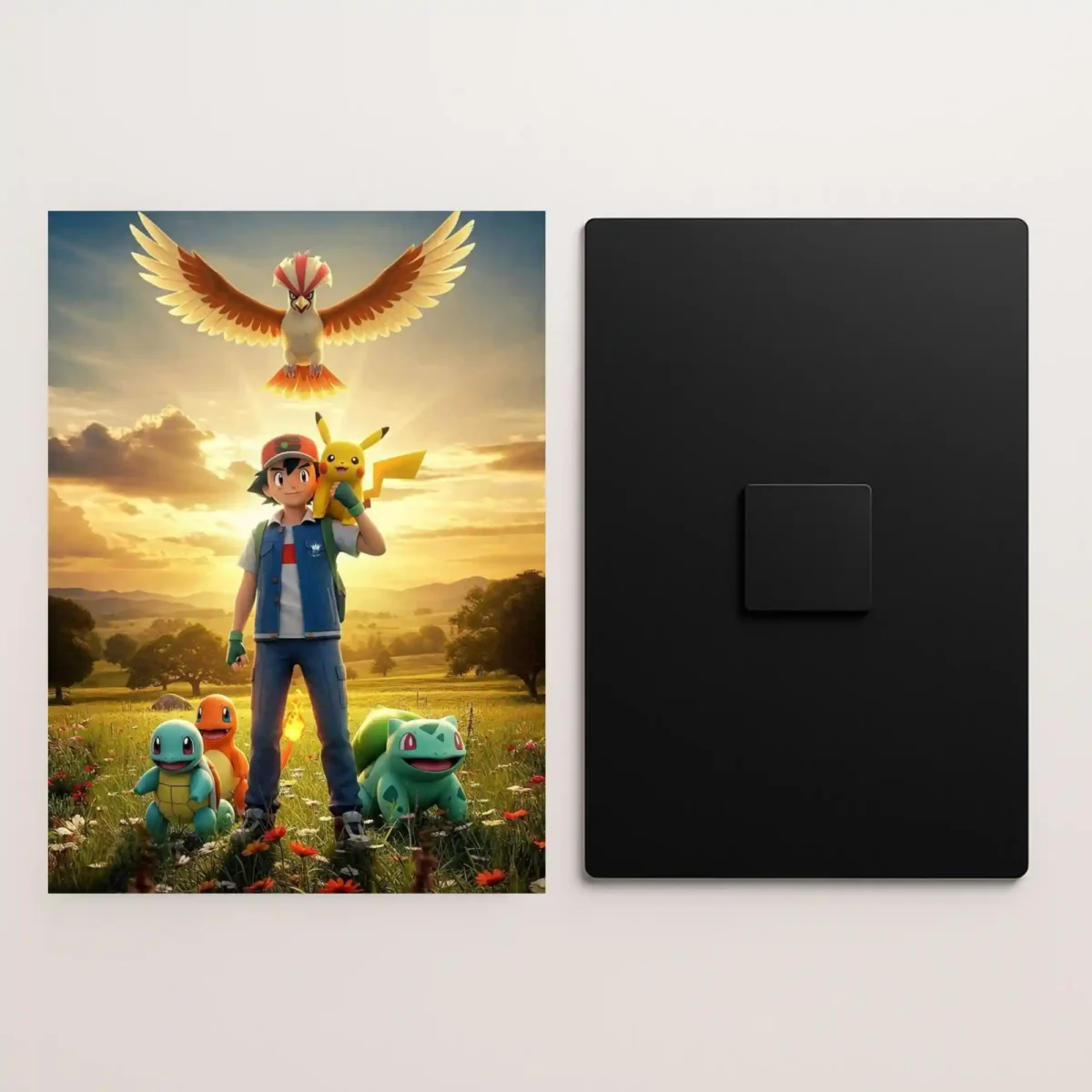 pokemon metal poster front and back preview