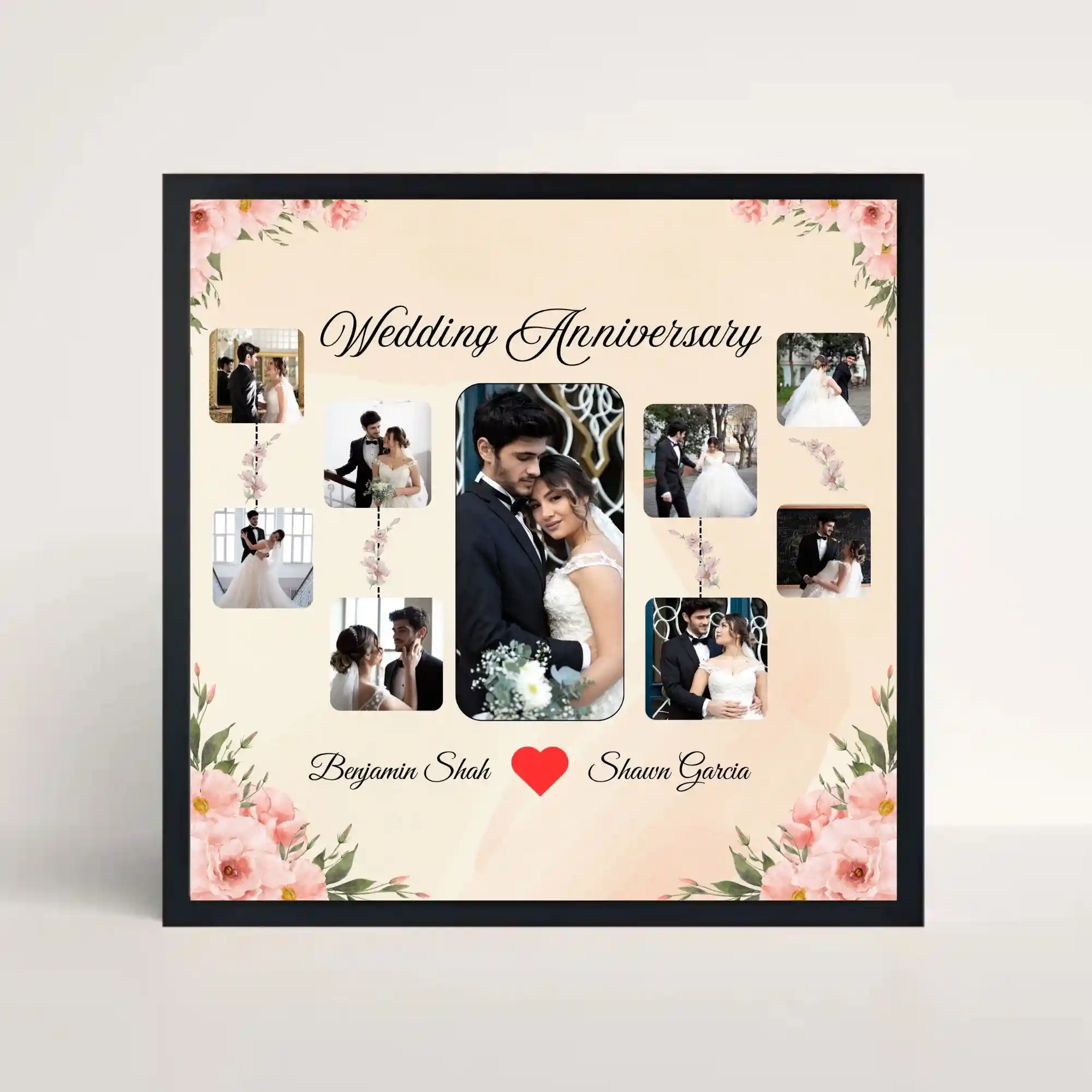 romantic journey frame front view
