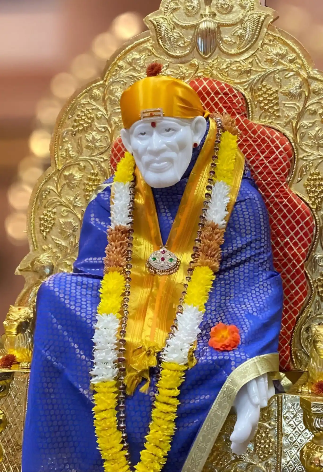 sai baba metal poster