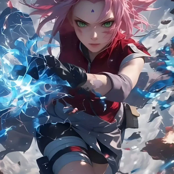 sakura haruno metal poster
