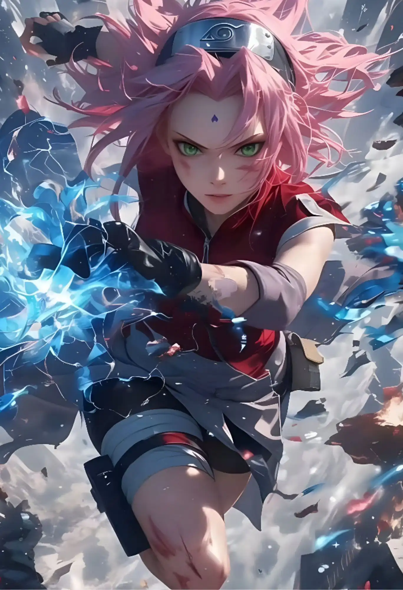sakura haruno metal poster