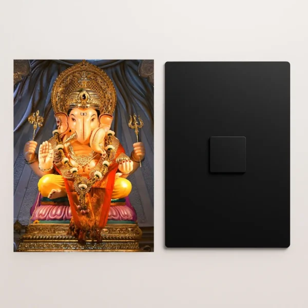 shri ganesh metal poster front and back preview