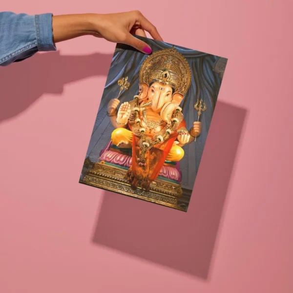 shri ganesh metal poster preview