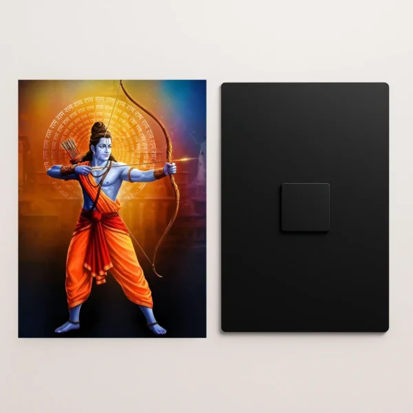 shri ram metal poster front and back preview