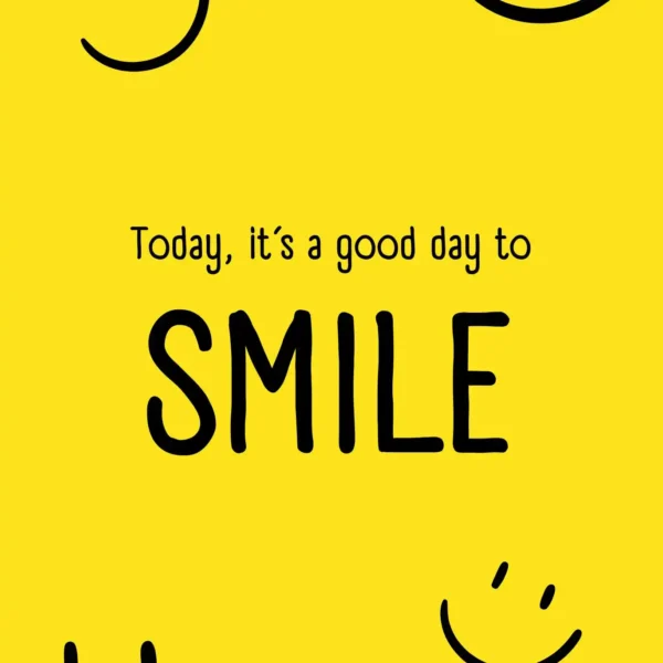 smile quote metal poster