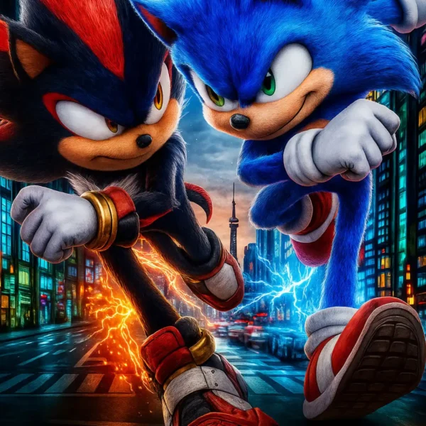sonic vs knuckles metal poster