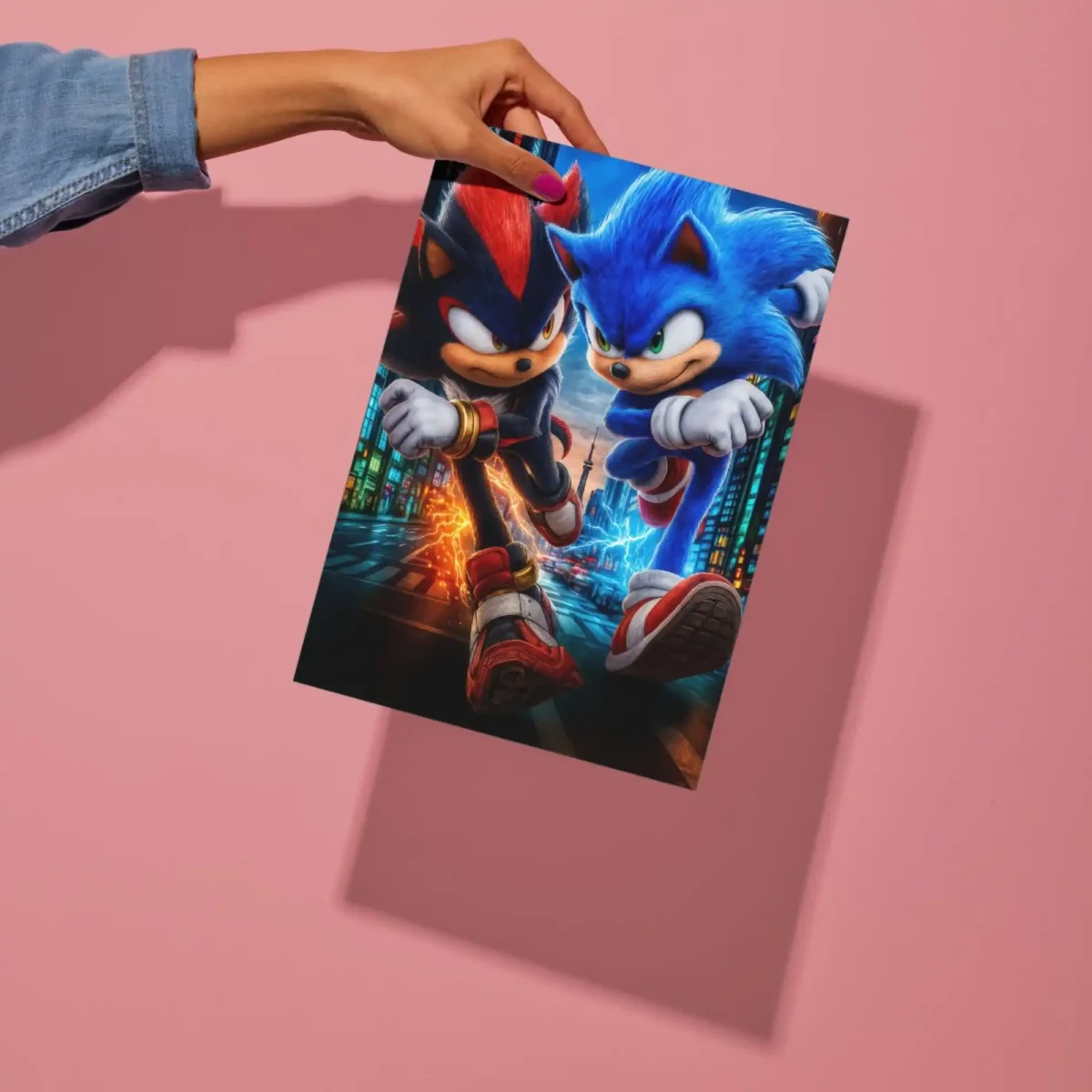 sonic vs knuckles metal poster preview