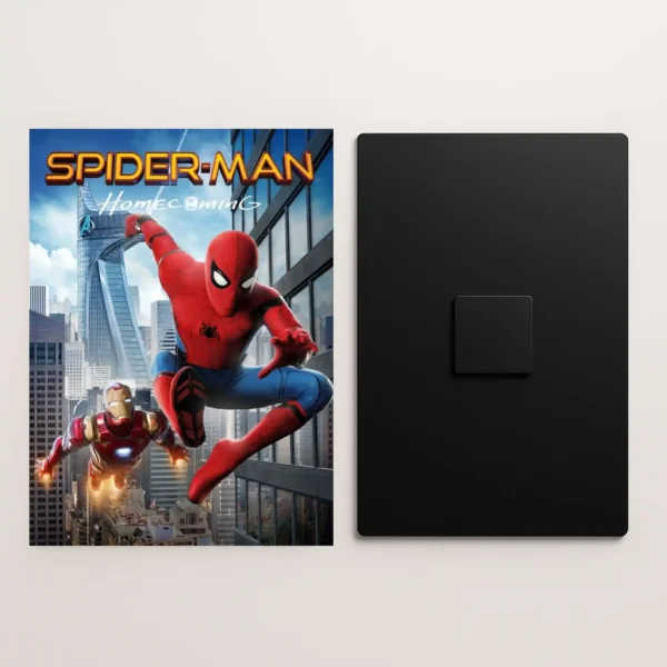 spiderman homecoming movie metal poster front and back preview