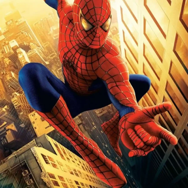 spiderman marvel movie metal poster
