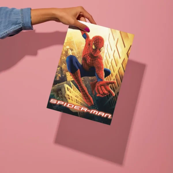 spiderman marvel movie metal poster preview