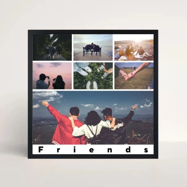 squad goals friendship frame front view