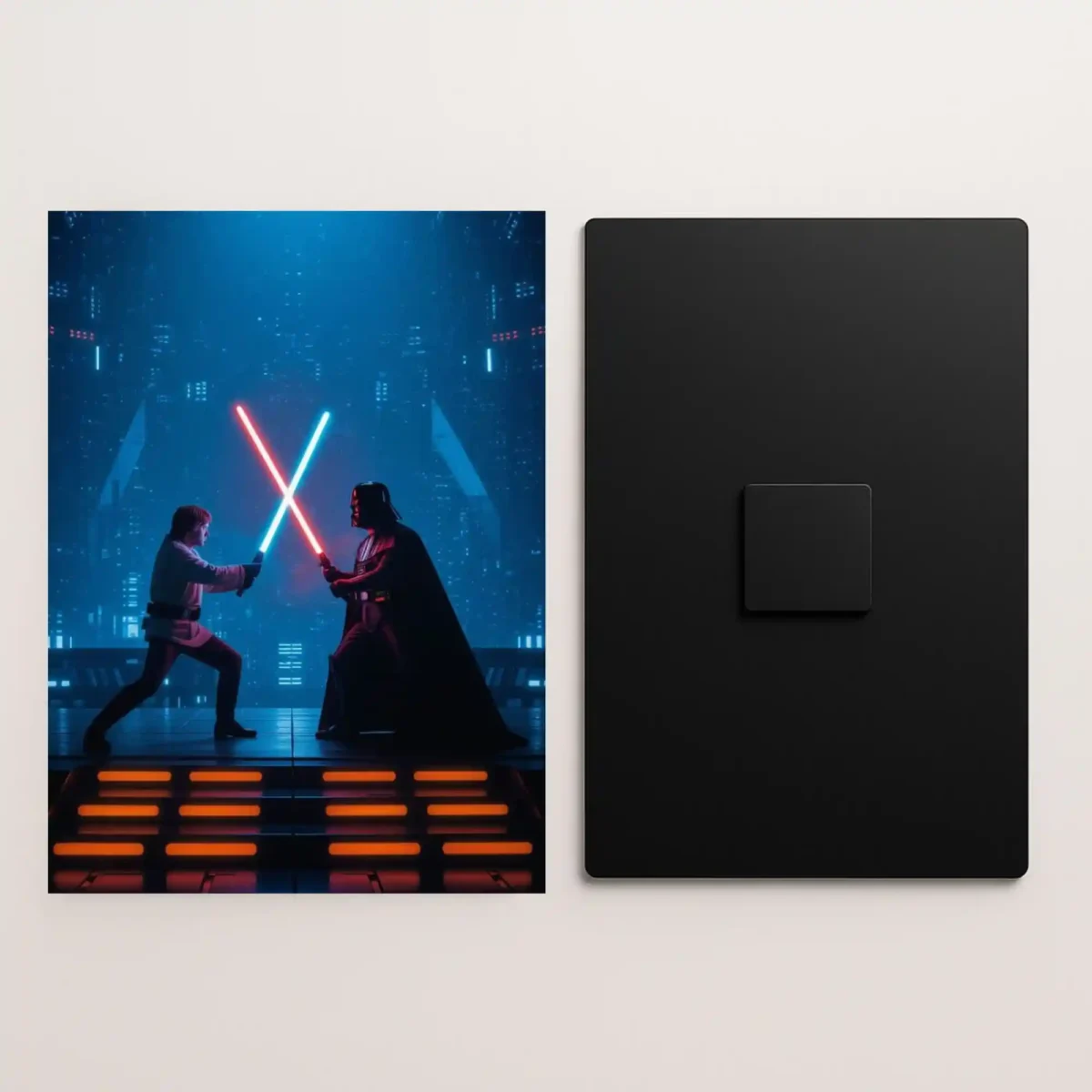star wars metal poster front and back preview