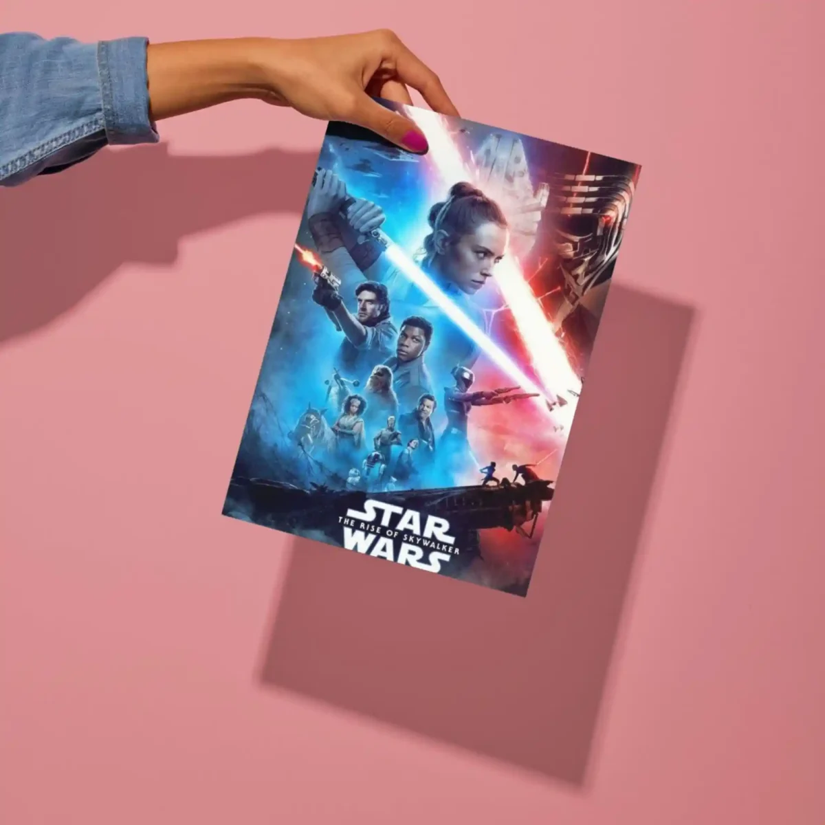 star wars rise of skywalker movie metal poster preview