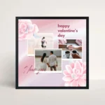 sweet blooms of love frame front view