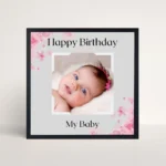 sweetest beginning baby frame front view
