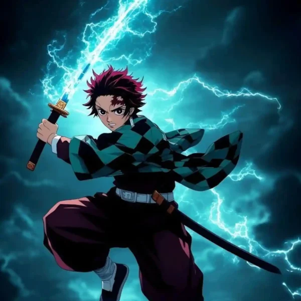 tanjiro kamado metal poster