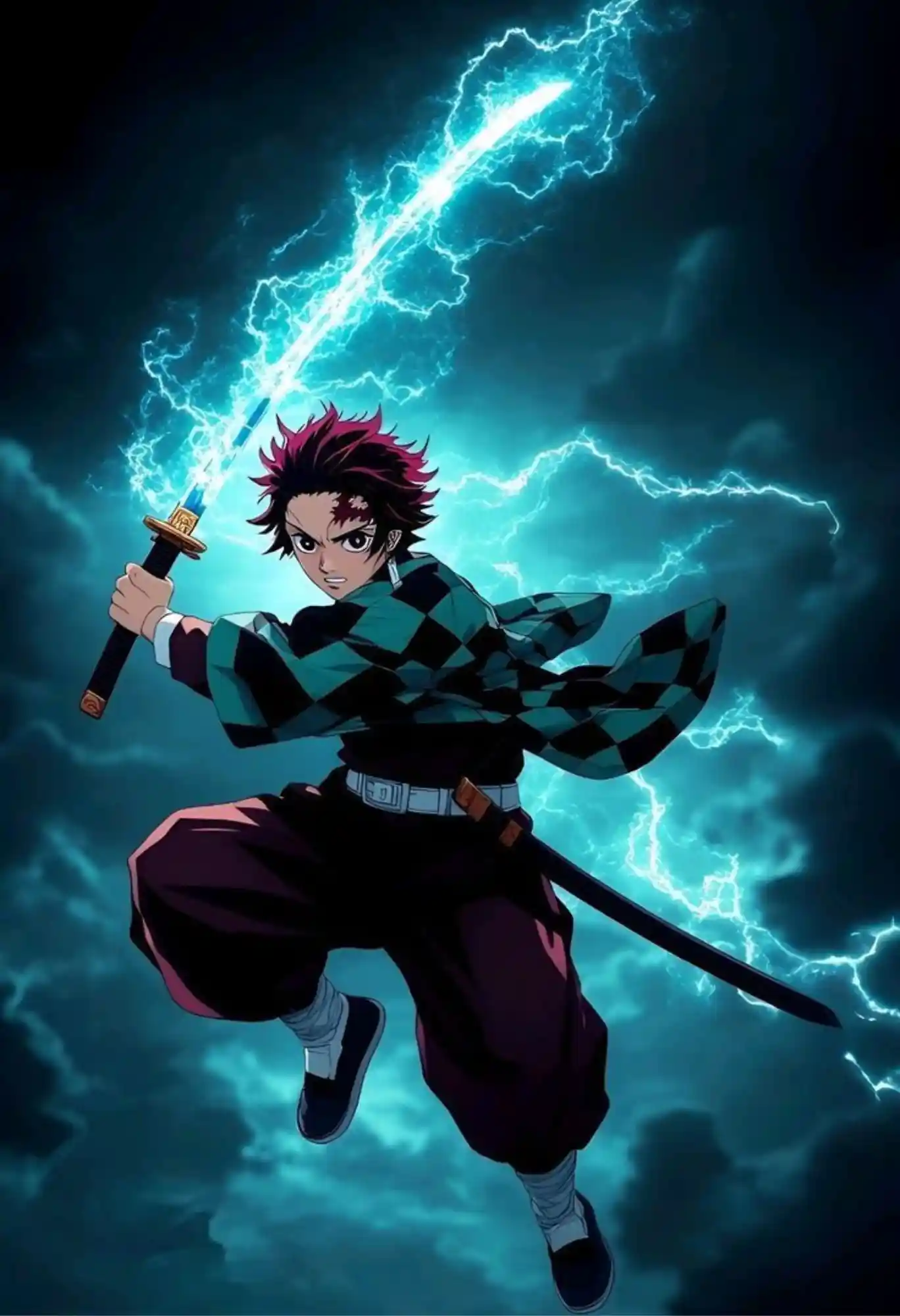 tanjiro kamado metal poster