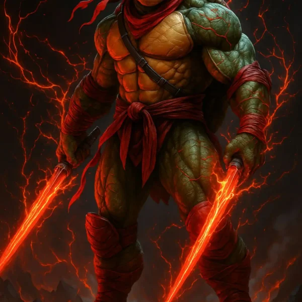 teenage mutant ninja turtle metal poster