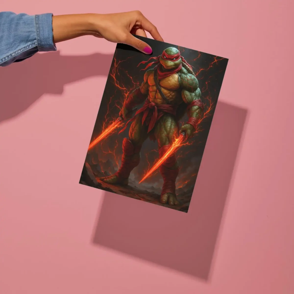 teenage mutant ninja turtle metal poster preview