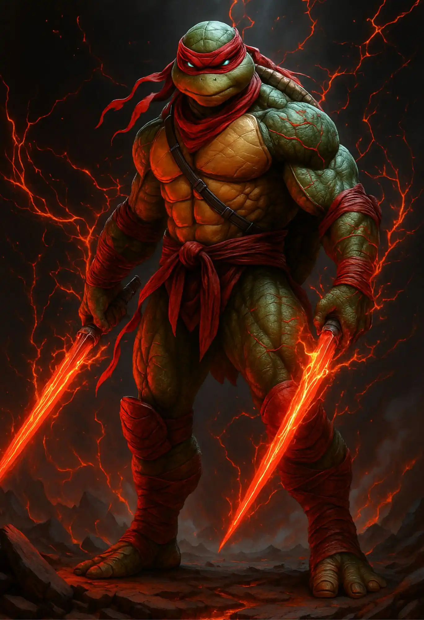teenage mutant ninja turtle metal poster