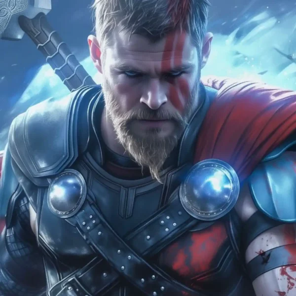 thor stormbreaker mythical metal poster